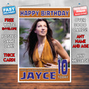 Personalised Sonja Alden Celebrity Birthday Card (SA