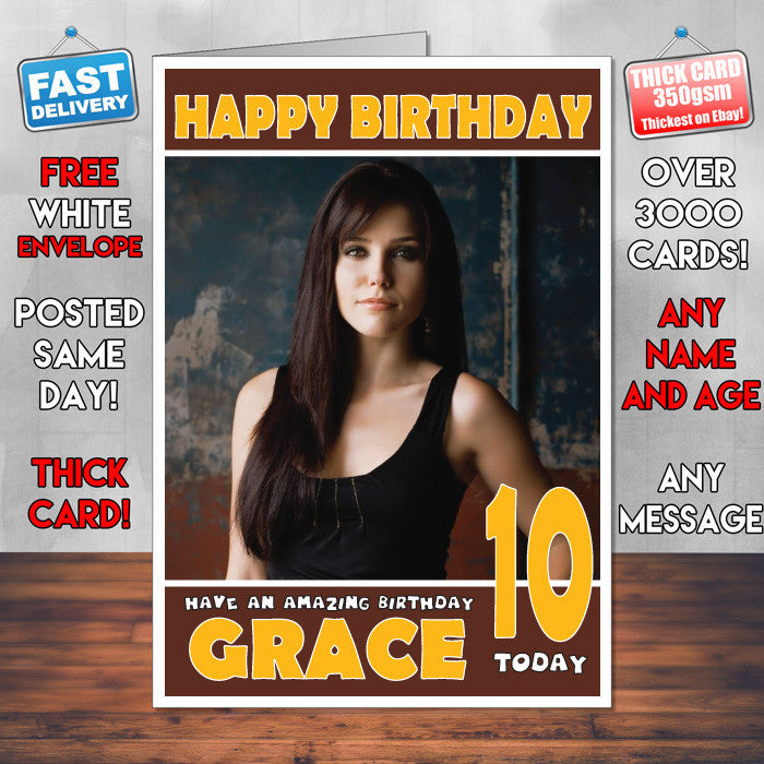 Personalised Sophia Bush 2 Celebrity Inspired Style Birthday Card (SA)