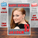 Personalised Sophie Turner 2 Celebrity Inspired Style Birthday Card (SA)