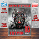 Personalised Speakers Face Celebrity Inspired Style Birthday Card (SA)