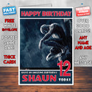 Personalised Spiderman 1 INSPIRED THEME Movie Birthday Card (SA)