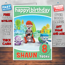 Personalised Spot Bots 1 Style Theme Personalised Kidshows Birthday Card (SA)