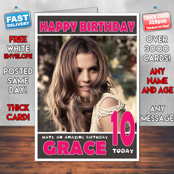 Personalised Stana Katic 1 Celebrity Inspired Style Birthday Card (SA)