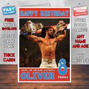Personalised Star Seth WWE Inspired Style Birthday Card (SA)