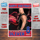 Personalised Stone Cold Steve Austin 1 WWE Inspired Style Birthday Card (SA)