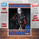 Personalised Suicide Squad Will Smith Deadshot INSPIRED THEME Movie Birthday Card (SA)