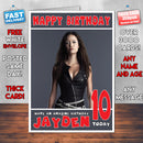 Personalised Summer Glau 2 Celebrity Inspired Style Birthday Card (SA)