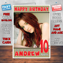 Personalised Susan Coffey 1 Celebrity Inspired Style Birthday Card (SA)