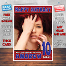 Personalised Susan Coffey 4 Celebrity Inspired Style Birthday Card (SA)