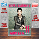 Personalised Sushmita Sen Bollywood Inspired Style Birthday Card (SA)