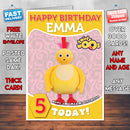 Personalised TWIRLYWOOS 4 Style Theme Personalised Kidshows Birthday Card (SA)