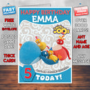 Personalised TWIRLYWOOS 6 Style Theme Personalised Kidshows Birthday Card (SA)