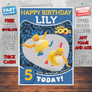 Personalised TWIRLYWOOS 7 Style Theme Personalised Kidshows Birthday Card (SA)