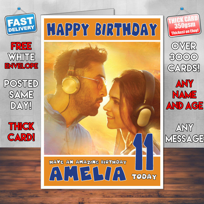 Personalised Tamasha 1 Bollywood Inspired Style Birthday Card (SA)