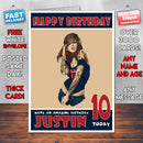 Personalised Tattoo Tattoos Celebrity Inspired Style Birthday Card (SA)