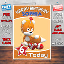Personalised Teddy Bear Birthday Card (SA)