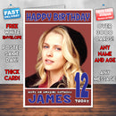 Personalised Teresa Palmer 1 Celebrity Inspired Style Birthday Card (SA)