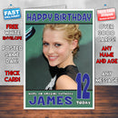 Personalised Teresa Palmer 4 Celebrity Inspired Style Birthday Card (SA)