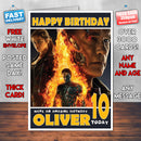 Personalised Terminator Genisys 2 INSPIRED THEME Movie Birthday Card (SA)