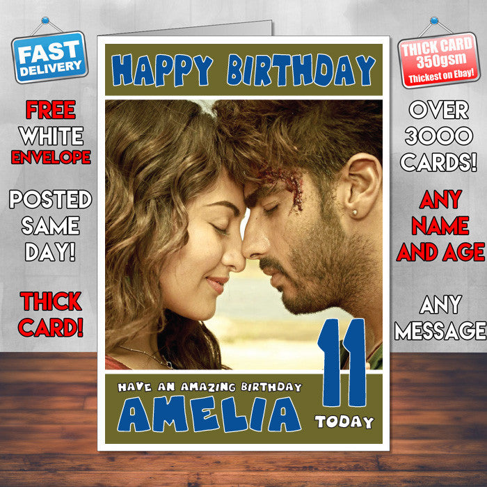 Personalised Tevar 2 Bollywood Inspired Style Birthday Card (SA)