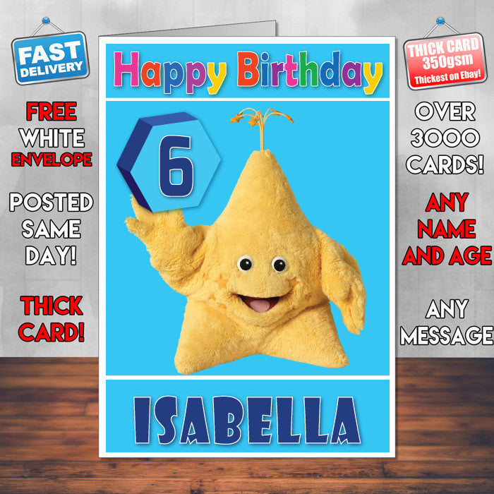 Personalised The Goodnight Show 3 Style Theme Personalised Kidshows Birthday Card (SA)