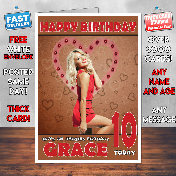 Personalised The Saturdays 3 Celebrity Inspired Style Birthday Card (SA)