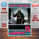 Personalised The Hobbit The Battle Of The Five Armies 2 INSPIRED THEME Movie Birthday Card (SA)