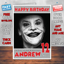 Personalised The Joker INSPIRED THEME Movie Birthday Card (SA)