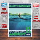 Personalised The Shallows INSPIRED THEME Movie Birthday Card (SA)
