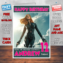 Personalised The Winter Soldier 1 INSPIRED THEME Movie Birthday Card (SA)