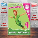 Personalised Tinker Bell Birthday Card (SA)