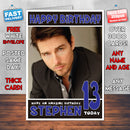 Personalised Tom Cruise 1 Celebrity Inspired Style Birthday Card (SA)