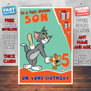 Personalised Tom And Jerry 2 Birthday Card (SA)