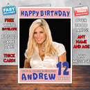 Personalised Torrie Wilson WWE Inspired Style Birthday Card (SA)