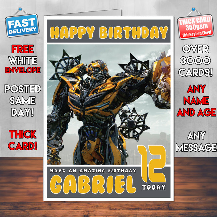 Bumblebee Transformer Birthday Message Bumblebee Transformers