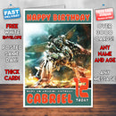 Personalised Transformers Robot War INSPIRED THEME Movie Birthday Card (SA)