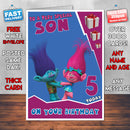 Personalised Troll 1 Birthday Card (SA)
