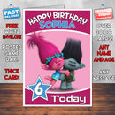 Personalised Troll 2 Birthday Card (SA)