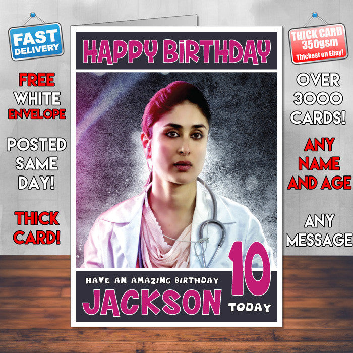 Personalised Udta Punjab Bollywood Inspired Style Birthday Card (SA)