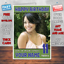 Personalised Vanessa Hudgens 7 Celebrity Inspired Style Birthday Card (SA)