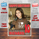 Personalised Victoria Justice 9 Celebrity Inspired Style Birthday Card (SA)