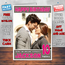 Personalised Wajah Tum Ho Bollywood Inspired Style Birthday Card (SA)