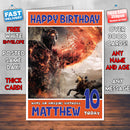 Personalised Wrath Of The Titans 2012 INSPIRED THEME Movie Birthday Card (SA)