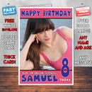 Personalised Zooey Deschanel 4 Celebrity Inspired Style Birthday Card (SA)