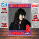 Personalised Zooey Deschanel 5 Celebrity Inspired Style Birthday Card (SA)