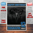 Personalised Spiderman Old Logo INSPIRED THEME Movie Birthday Card (SA)