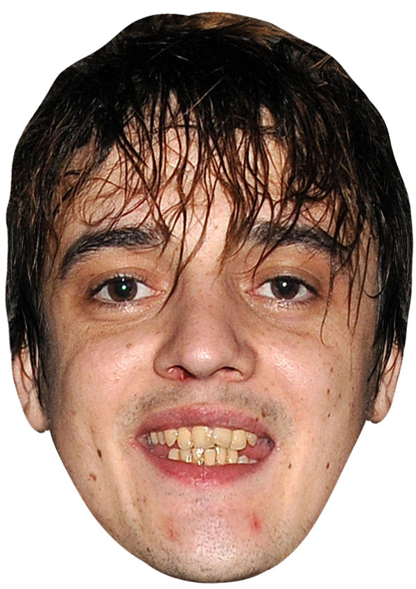 PETE DOHERTY JB - Music Star Fancy Dress Cardboard Celebrity Party Face Mask