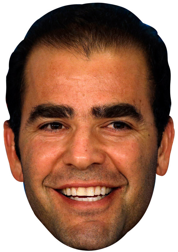 PETE SAMPRAS JB - Tennis Fancy Dress Cardboard Celebrity Party Face Mask