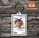 Paperboy Retro NES Game Cover Art Gaming Keyring