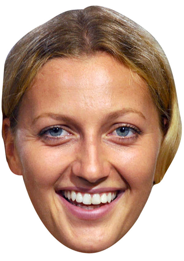 PETRA KVITOVA JB - Tennis Fancy Dress Cardboard Celebrity Party Face Mask